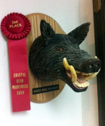 ferel hog woodcarving